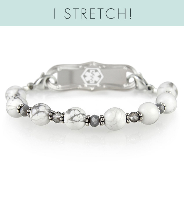 Londyn Stretch Medical ID Bracelet Lauren's Hope